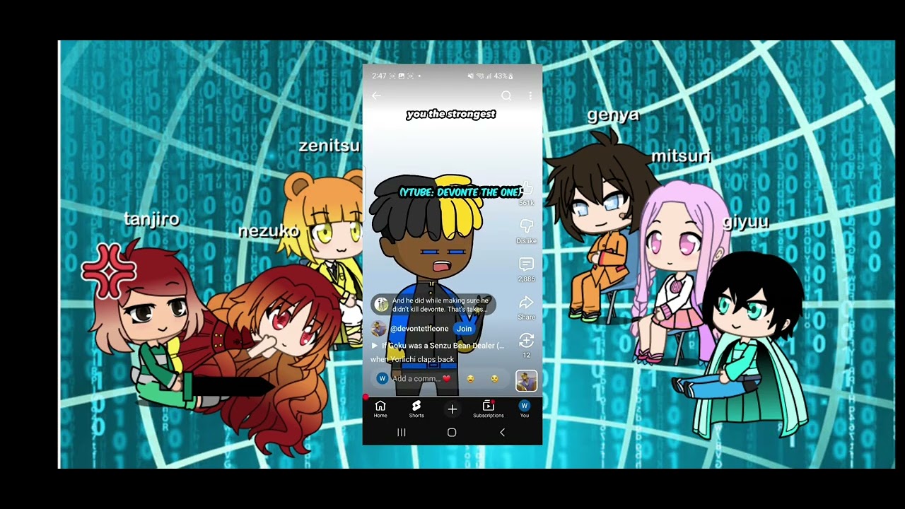 Demon slayer  react  to then self's (my gacha and 1 vid)