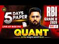 RBI Grade B Phase 1 Preparation | RBI Grade B Quant | 5 Day 5 Paper | Quant by Sumit Sir #2