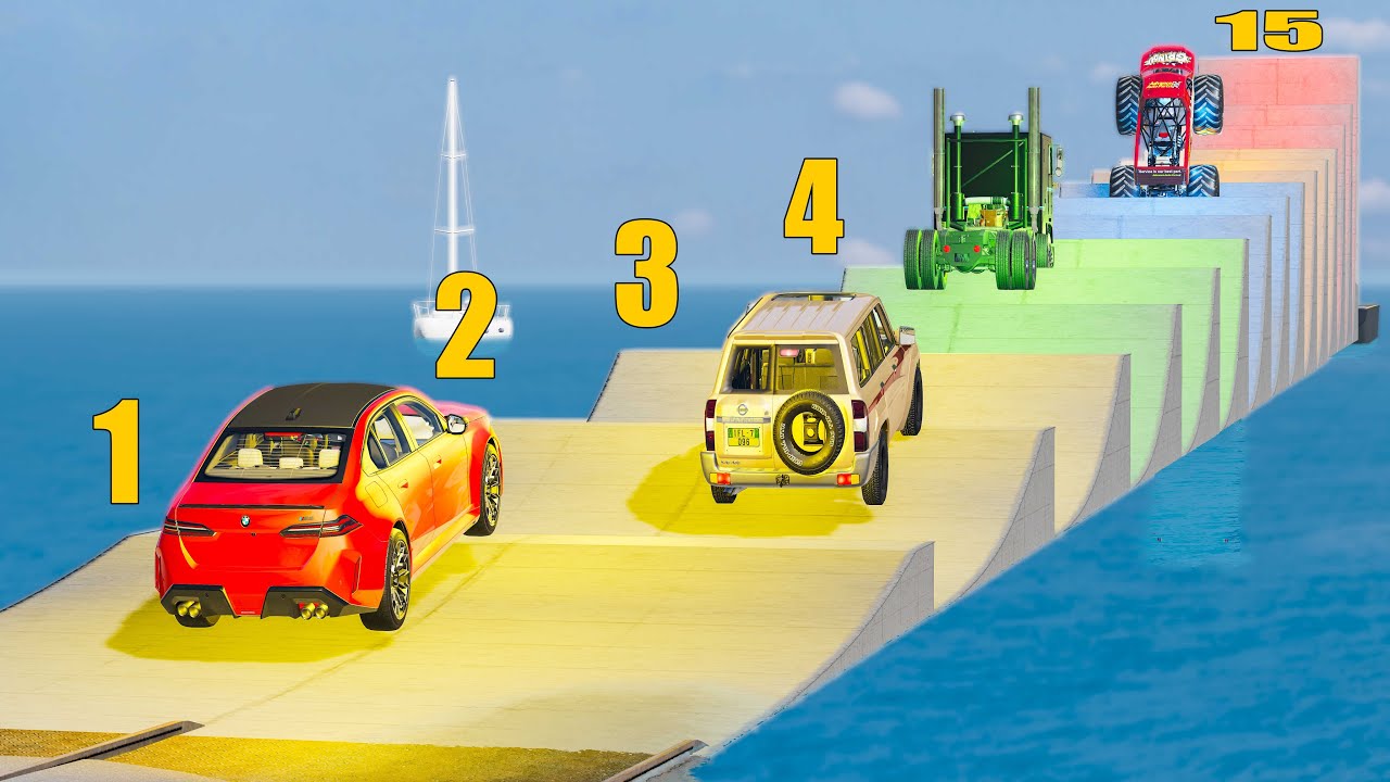 Low vs. Medium vs. High Ramp Car #2 - Who is better? - YouTube