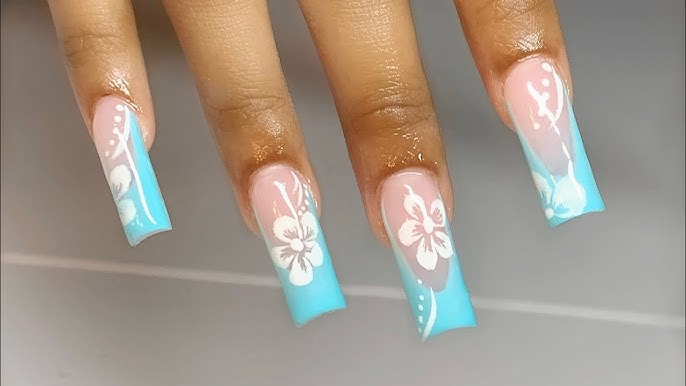 CHERRY BLOSSOM POLYGEL NAILS🌸 HOW TO FRENCH TIP & 3D FLOWER CHARMS DESIGN!