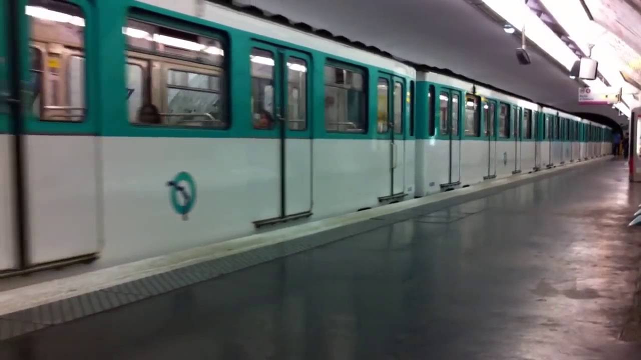 Paris Metro Line 4 (MP59) and 6 (MP73) in Raspail + Bir-Hackeim - YouTube