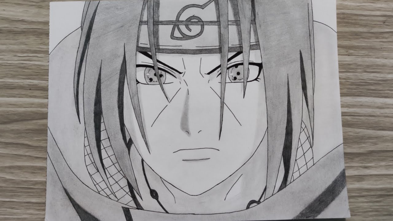 Cách vẽ Uchiha Itachi | BER ART #25 - YouTube