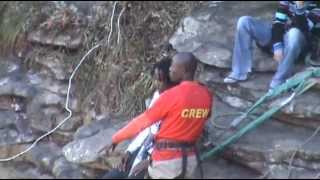 Chris Strikes Gorge Jumping Off Oribi Gorge in South Africa 2010