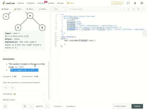 98. Validate Binary Search Tree | 1 liner | Beats 93% |Amazon,Google, ByteDance, Visa, Tesla | FAANG