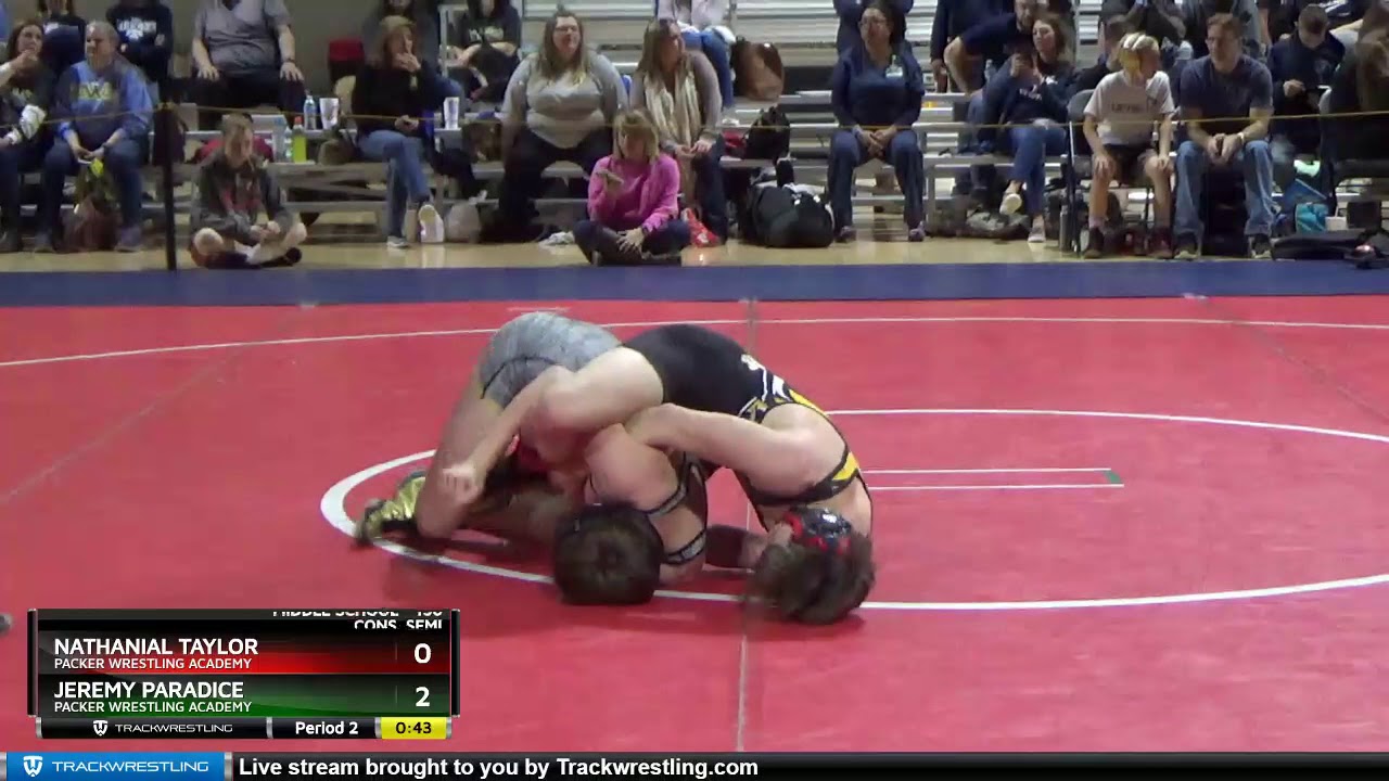 middle school 136 jeremy paradice packer wrestling academy vs