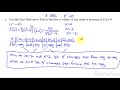 Understanding the First Derivative Test