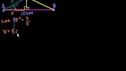 Trigonometry Word Problems Part 1
