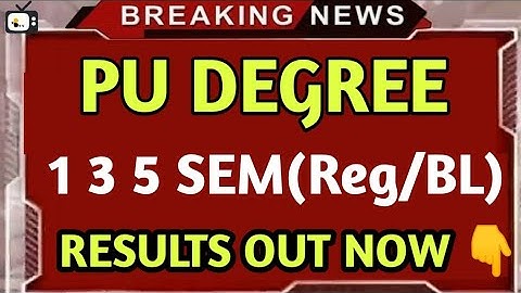 palamuru University degree 1/3/5 semester regular & backlog results 2022 released| #pudegreeResults