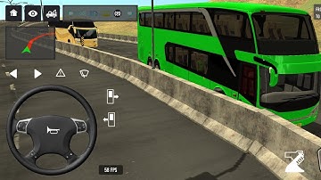 2025 new coach bus simulator 💥 || indonesia bus simulator part-188 #bus #game #simulator #comman  