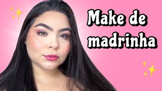 TESTE DA MAKE DE MADRINHA 💖 - será que deu certo? | Dourada todo dia em março 🫶🏻✨