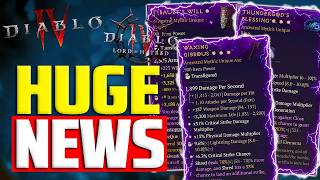 Diablo 4's NEW MYTHIC SYSTEM Will Be a GAME CHANGER! | D4: Lord of Hatred