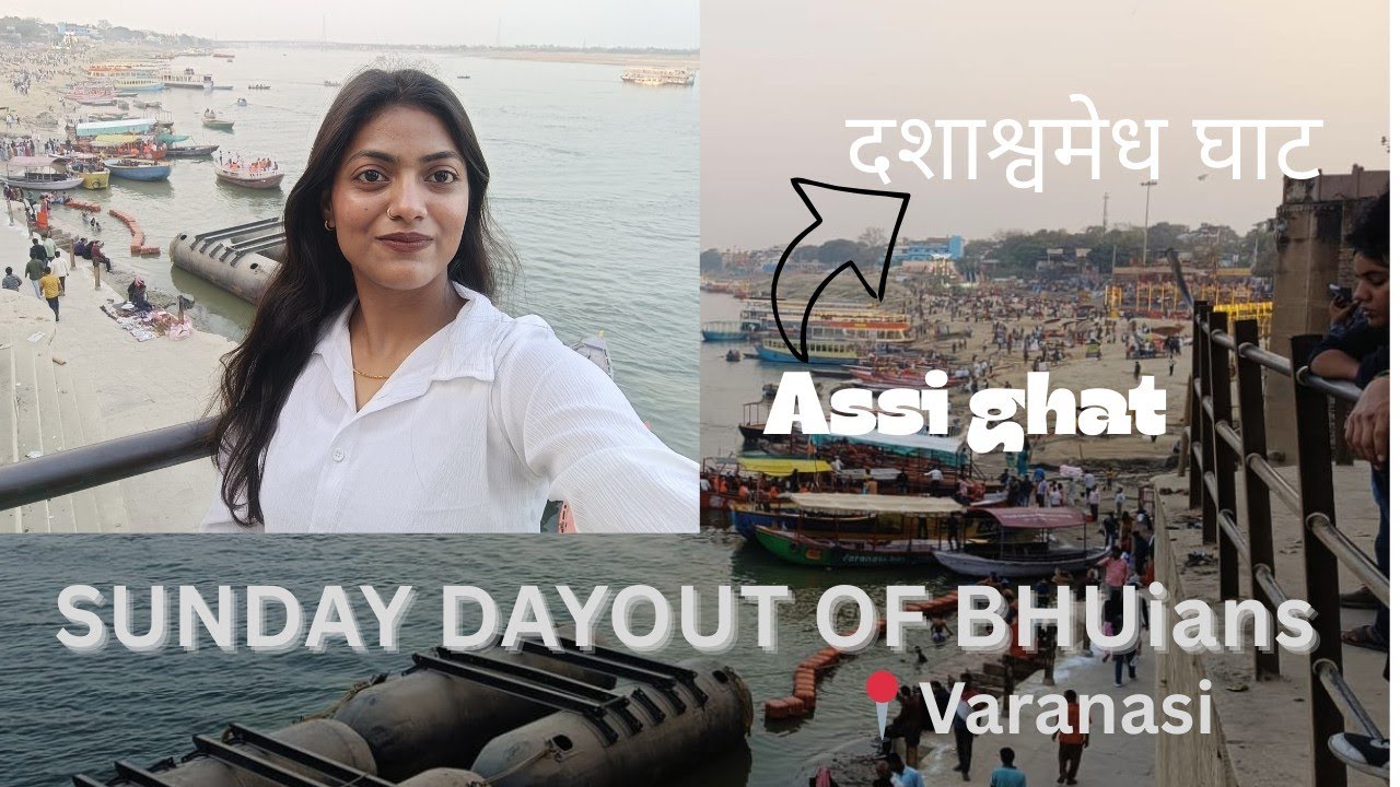 Sunday day out of BHUians👀🫶🏻Assi Ghat to shree kashi vishwanath dwar 🛕