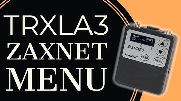 Zaxnet Menu on Zaxcom TRXLA3