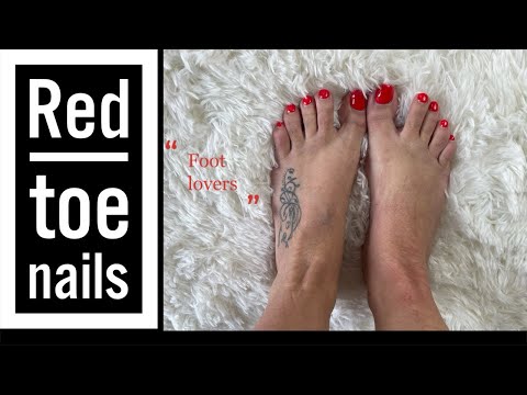RED TOE NAILS