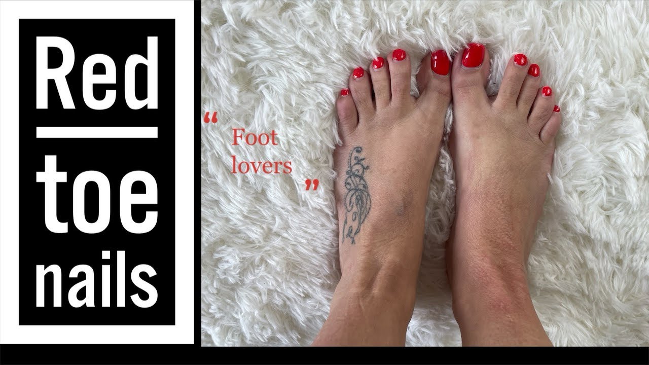 RED TOE NAILS