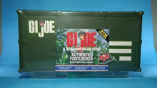 GI Joe Authentic Footlocker with Battle Gear 1999