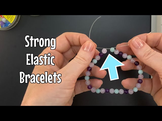 How to secure a stretch cord bracelet - best knot! 