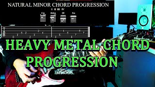 HEAVY METAL  CHORD PROGRESSION WITH TABS