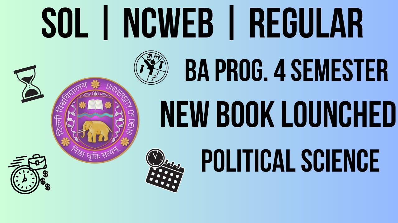 du sol ba prog 4th semester new political science major subject book ...
