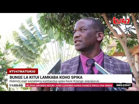 Wakilishi Wadi Kitui Wameitishia Kumbandua Spika Kevin Kinengo Asipojiuzulu 