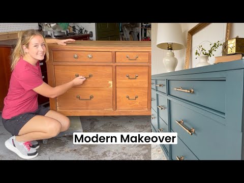 Furniture Makeover Using Wise Owl One Hour Enamel