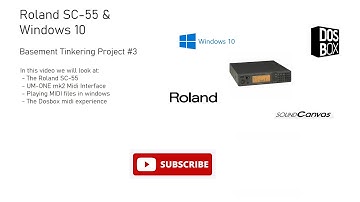 Roland SC-55 and Windows 10