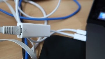 15" MBP A1707 unboxing with a Belkin F2CU040 USB-C to Ethernet adaptor