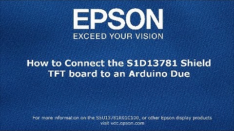 S1D13781 Shield Hardware Connections