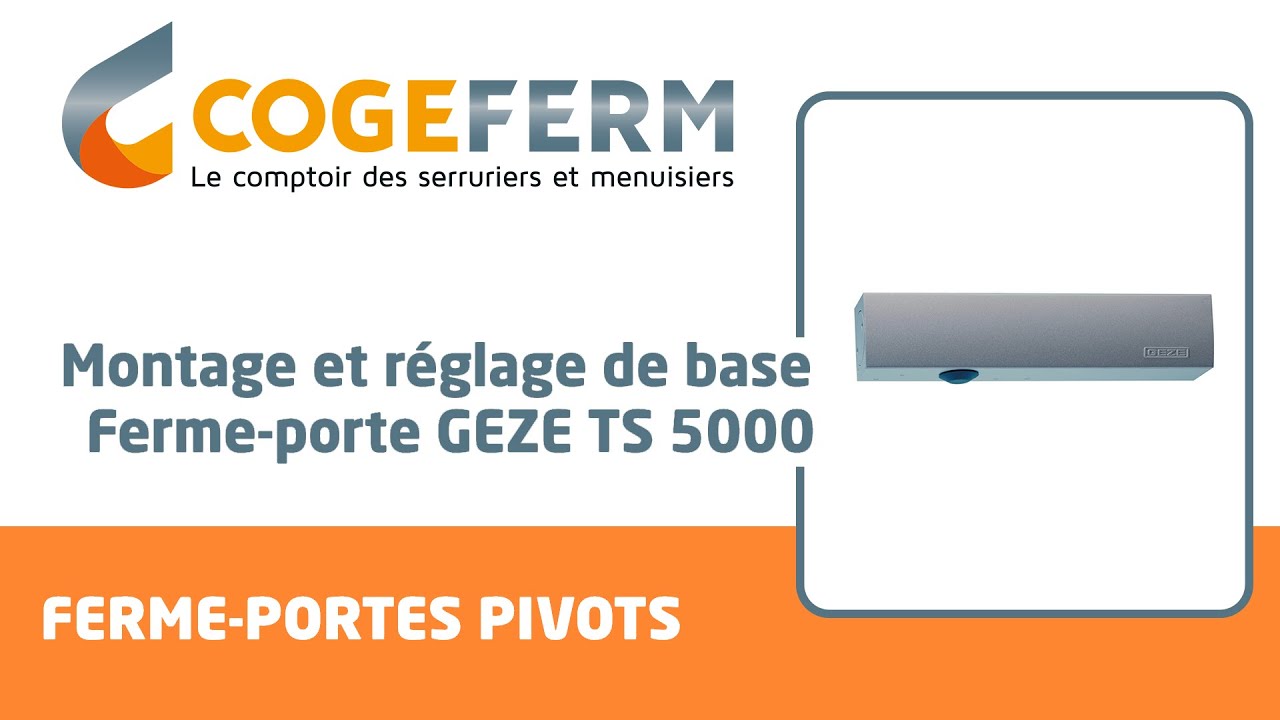 Montage et réglage de base Ferme Porte GEZE TS 5000 YouTube — free download