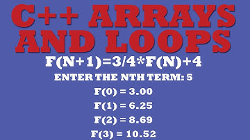 C++ Arrays Manipulation (C++ Arrays, C++ Loops)