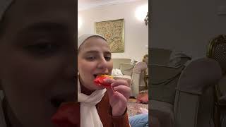 Trying fruit roll ups candy 😶‍🌫️#candy #fruitrollupchallenge #icecream #egypt #fruitrollup