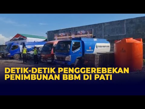 Detik-detik Penggerebekan Dugaan Gudang Penimbun BBM Bersubsidi di Pati