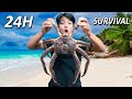 NTN - Sinh Tồn Trên Đảo Hoang Bắt Được Cua Alaska (24H Solo Survival Catching King Crabs)