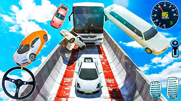 Vertical Impossible Bus Mega Ramp | Bus Stunt Racing 3D | Android GamePlay