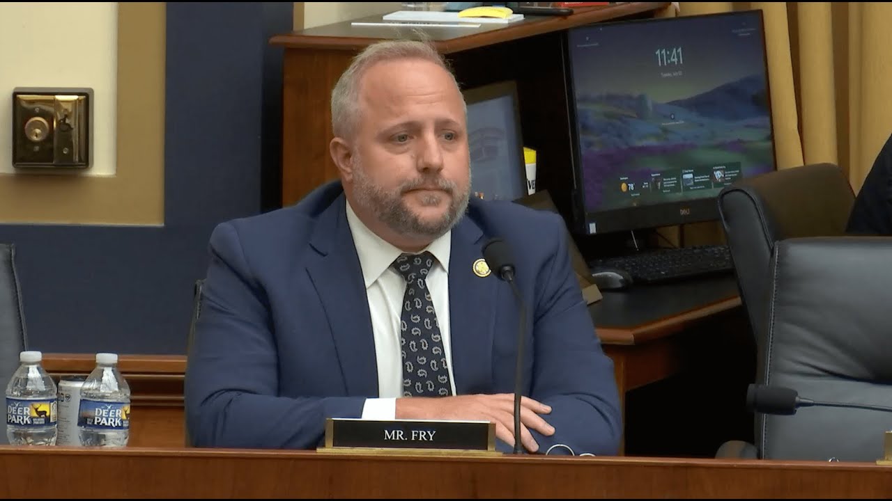 Rep. Fry joins House Judiciary Committee Hearing to discuss China's Influence on The United States