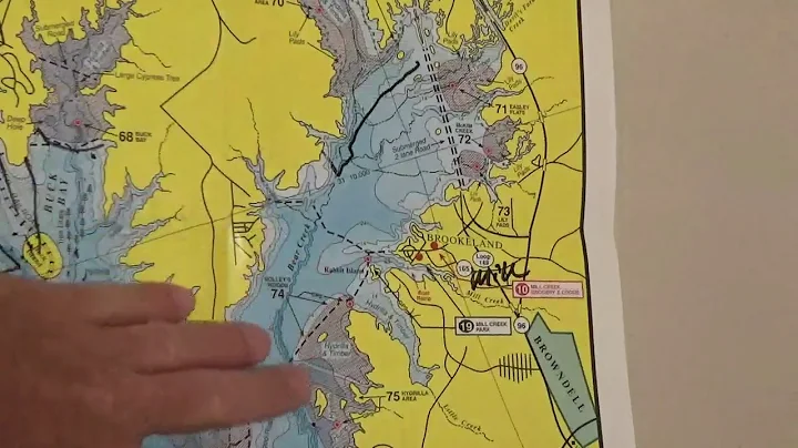 Sam Rayburn Bass Fishing Navigational Guide & Fish...