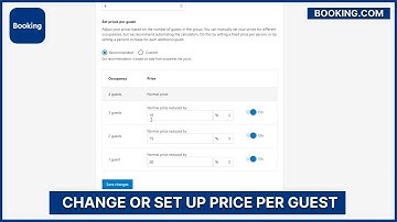 Booking.com – Hoe de prijs per gast (standaardtarief) instellen of wijzigen