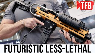 Crazy Futuristic Range-finding Less-Lethal AR-type Carbine