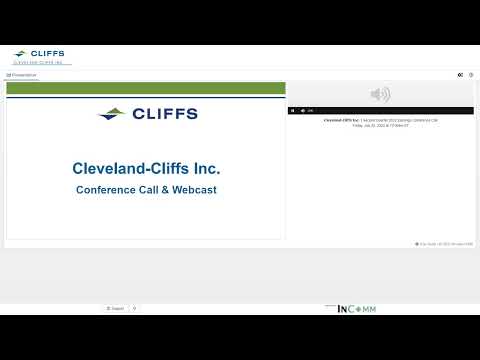 Webcast   Cleveland Cliffs Second Quarter 2022 Earnings Conference Call