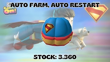 [UGC LIMITED] - SUPERMAN CARTOON NETWORK SCRIPT - AUTO FARM, AUTO RESTART