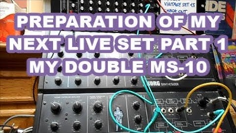 PREPARATION OF MY NEXT VINTAGE SET PART 1 : MY DOUBLE MS 10