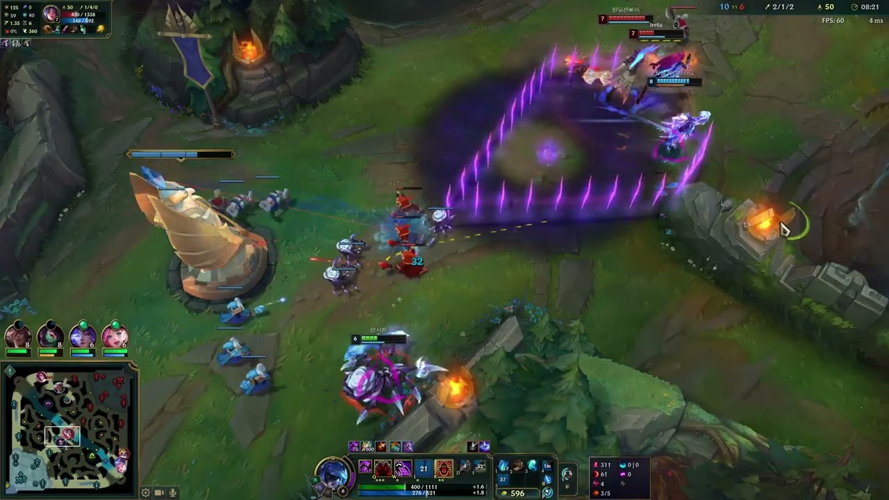 [롤] =엘리스= 자랭에서 되찾은 거미의 실력!! 역시 골드엘리스 1등답다