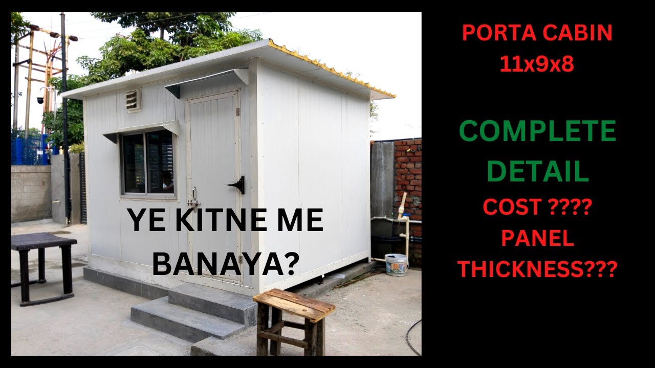 PORTA CABIN IN NOIDA, COMPLETE DETAIL PUF PANEL ROOF TOP PREFAB