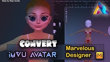 Move IMVU Avatar to Marvelous Designer Easy step by step guide for clothing.