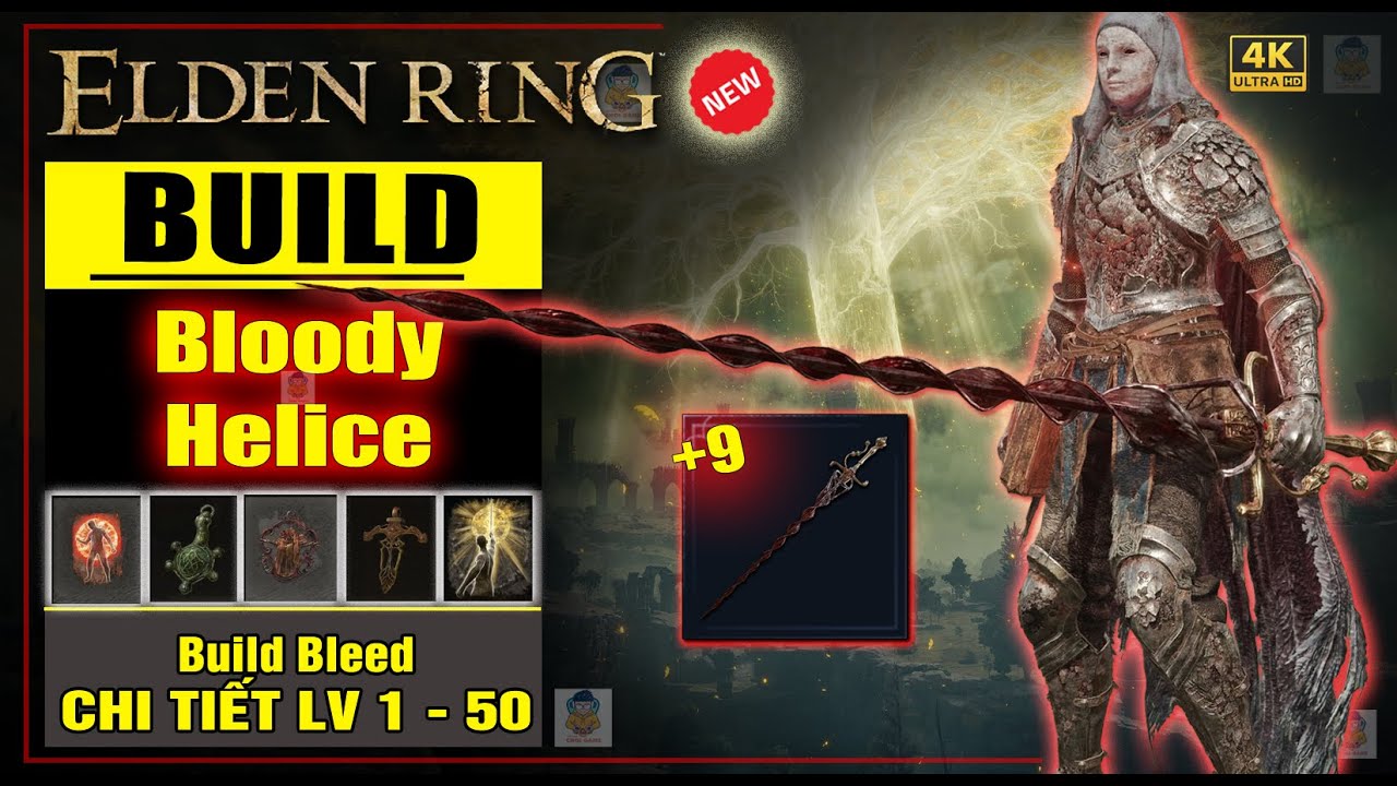 Elden Ring: Hướng Dẫn Build Bloody Helice – Sát Thương Xuất Huyết Điên