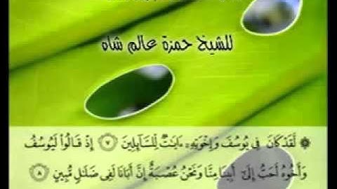 تلاوات خاشعة لشيخ حمزه عالم شاه
