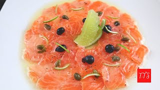How To Make Salmon Carpaccio At Home Salmon Carpaccio With Fruity Dressing