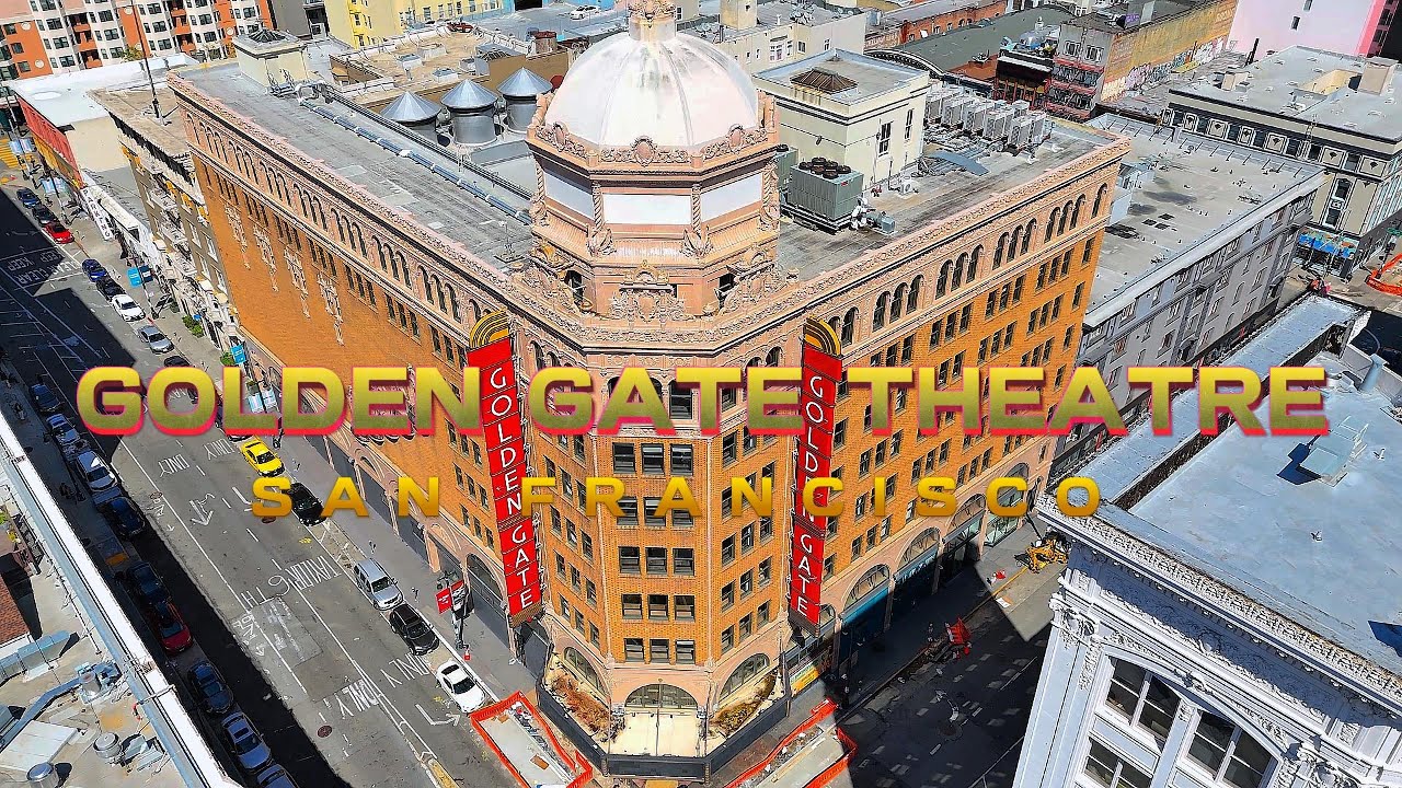 "Golden Gate Theatre in Beautiful 4k Drone Footage" #sanfrancisco #