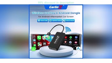 Latest Products You Must Know! CarlinKit Wireless Carplay Dongle Android Auto Wireless AI Box FOT