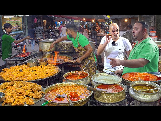 Indian street food - CURRY like you've NEVER seen before! Indian street food in Ahmedabad, India class=